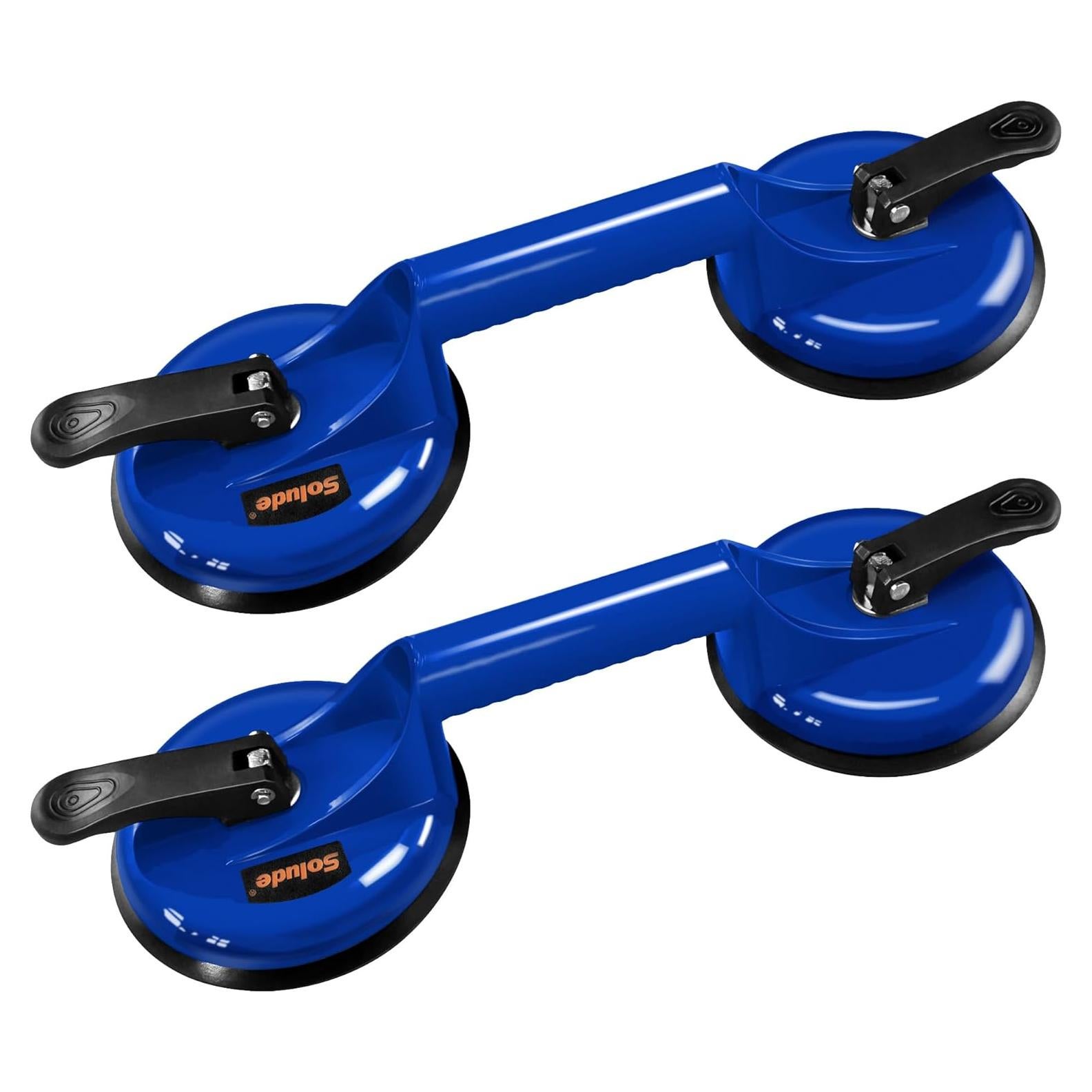 Ventosas de Alta Resistencia SOLUDE 2 Pack 11.8 cm Azul