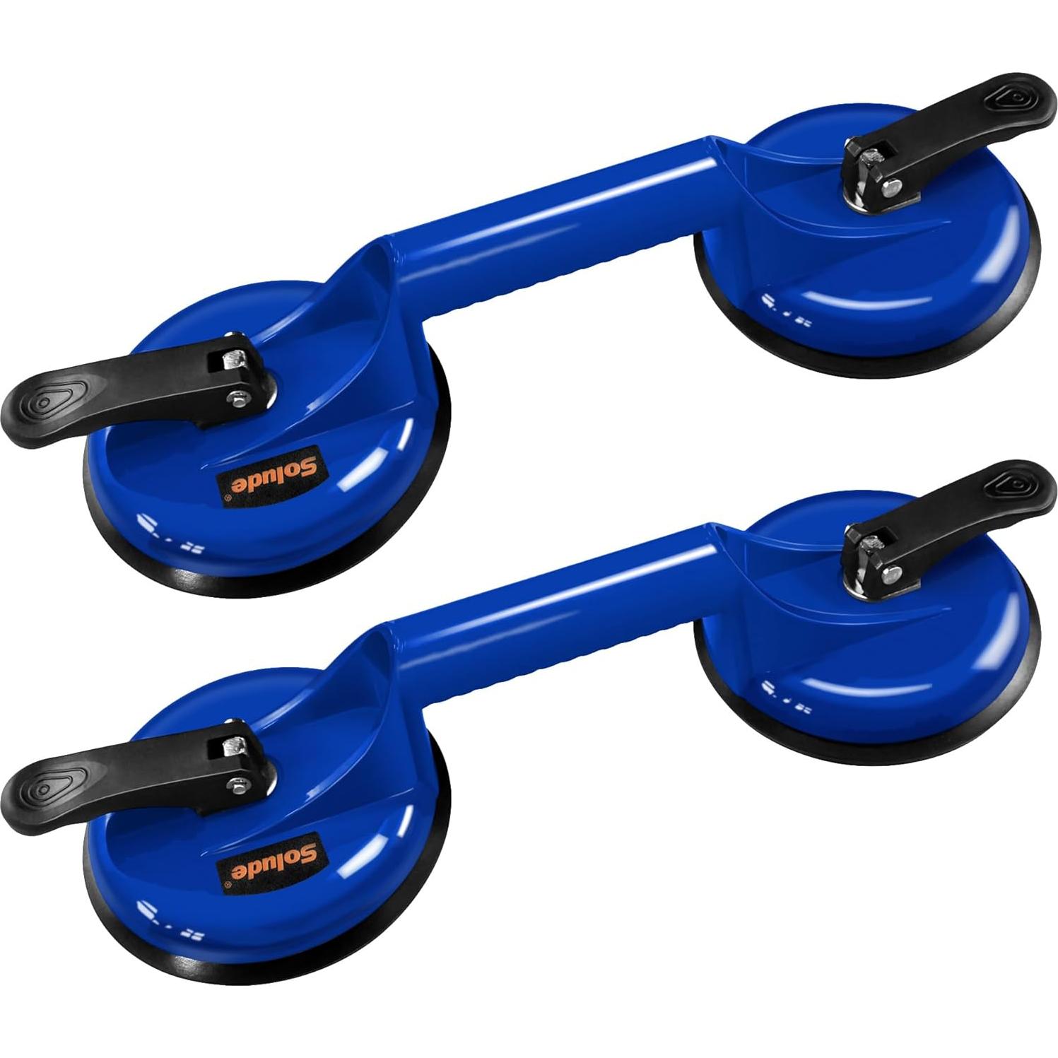 Ventosas de Alta Resistencia SOLUDE 2 Pack 11.8 cm Azul