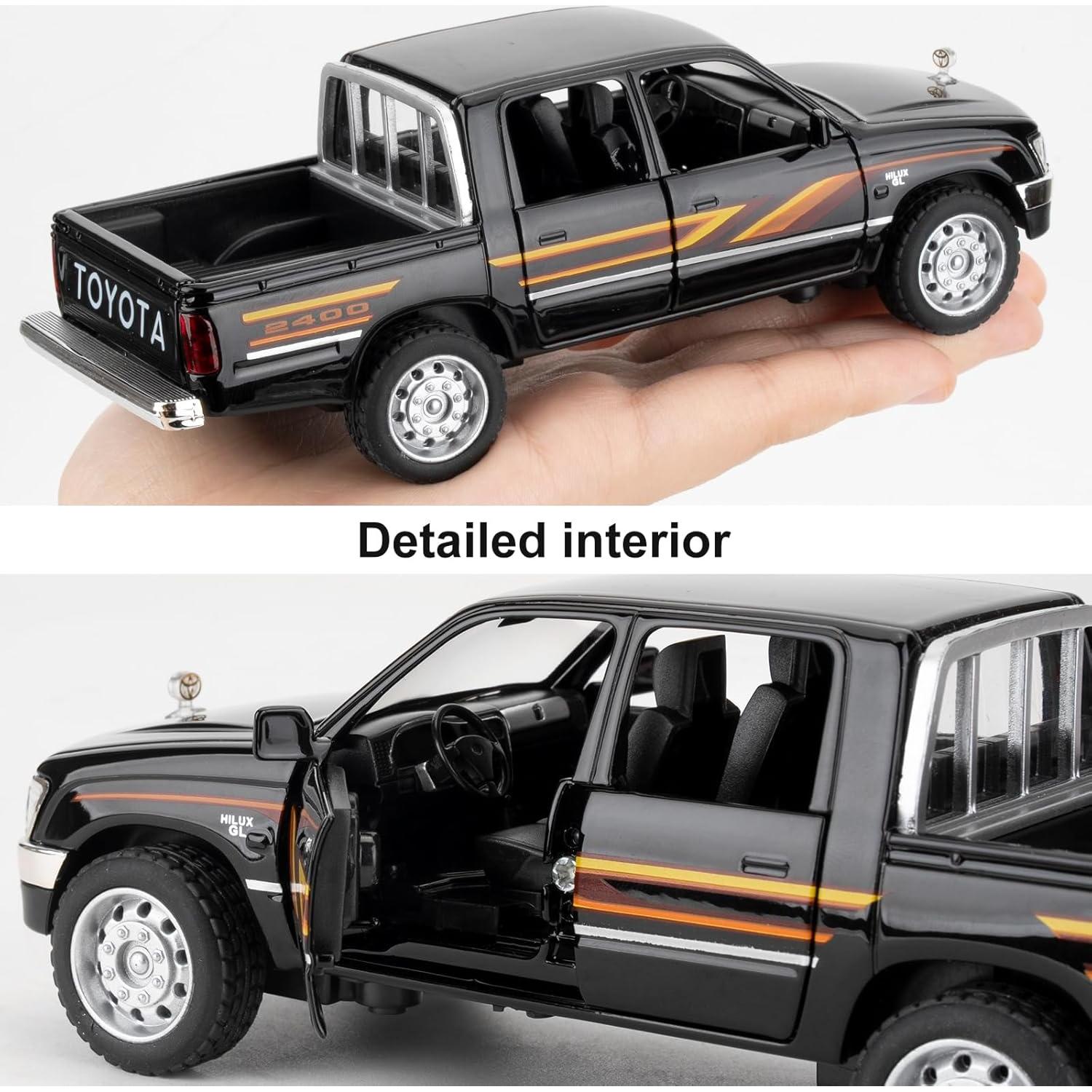 Coche de Juguete Pickup Hilux 1:32 Guarsiliymi con Luz y Sonido