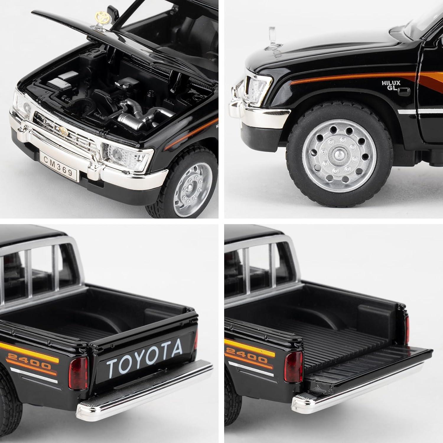 Coche de Juguete Pickup Hilux 1:32 Guarsiliymi con Luz y Sonido