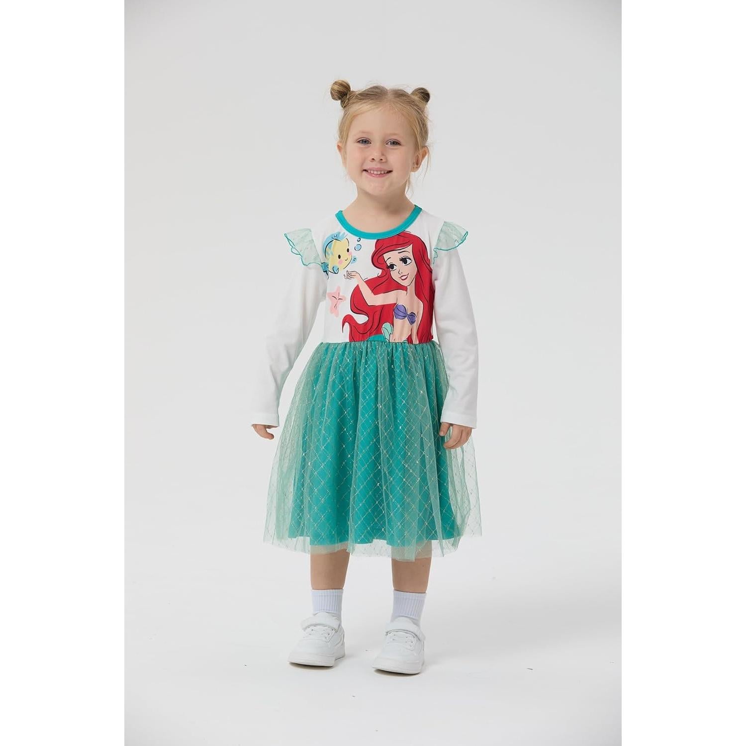 Vestido de Princesa Disney Ariel para Niñas 6-9 Meses