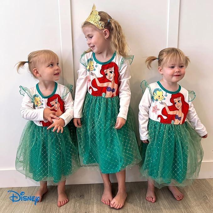 Vestido de Princesa Disney Ariel para Niñas 6-9 Meses