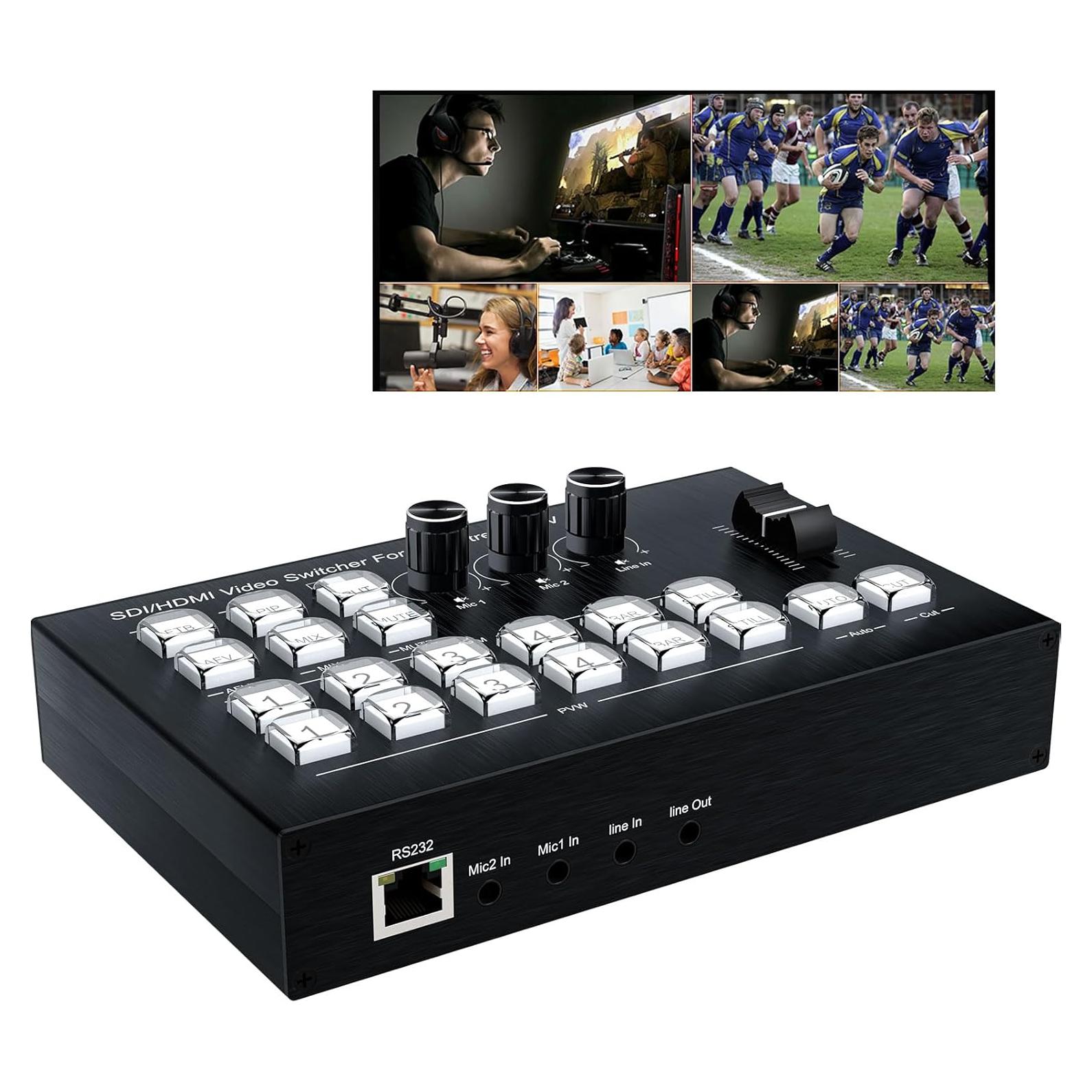 Mezclador de Video HDMI RIJER 4 Canales 1080P 60Hz