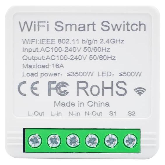 Módulo Relé Interruptor Inteligente WiFi 16A QIACHIP
