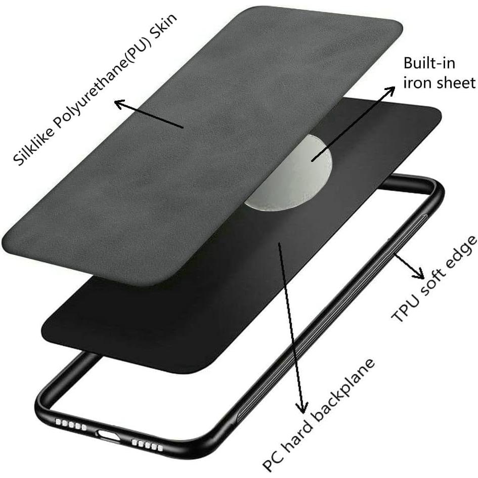 Funda Bumper Kepuch Silklike para Oppo K9/Realme GT Master - Negro