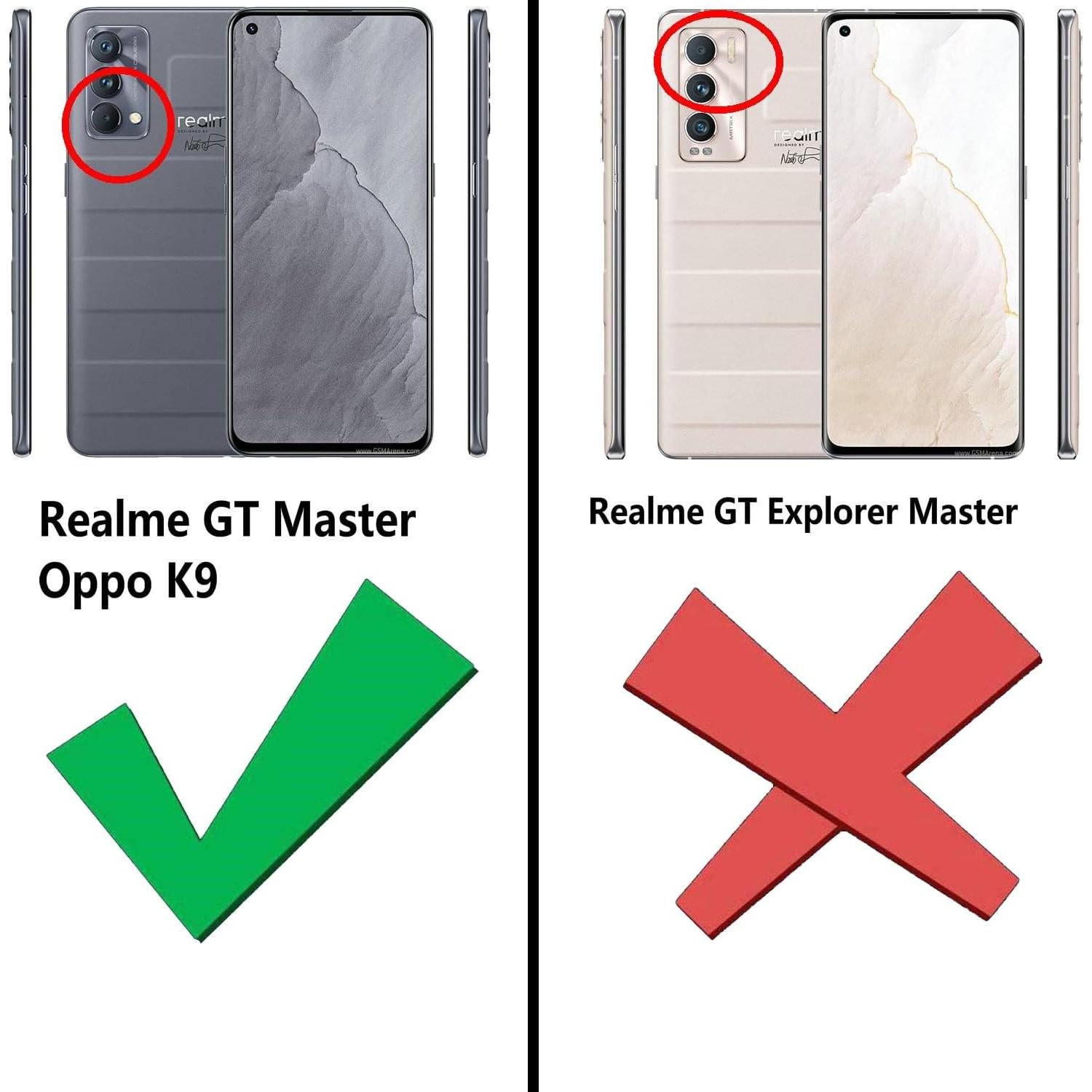 Funda Bumper Kepuch Silklike para Oppo K9/Realme GT Master - Negro