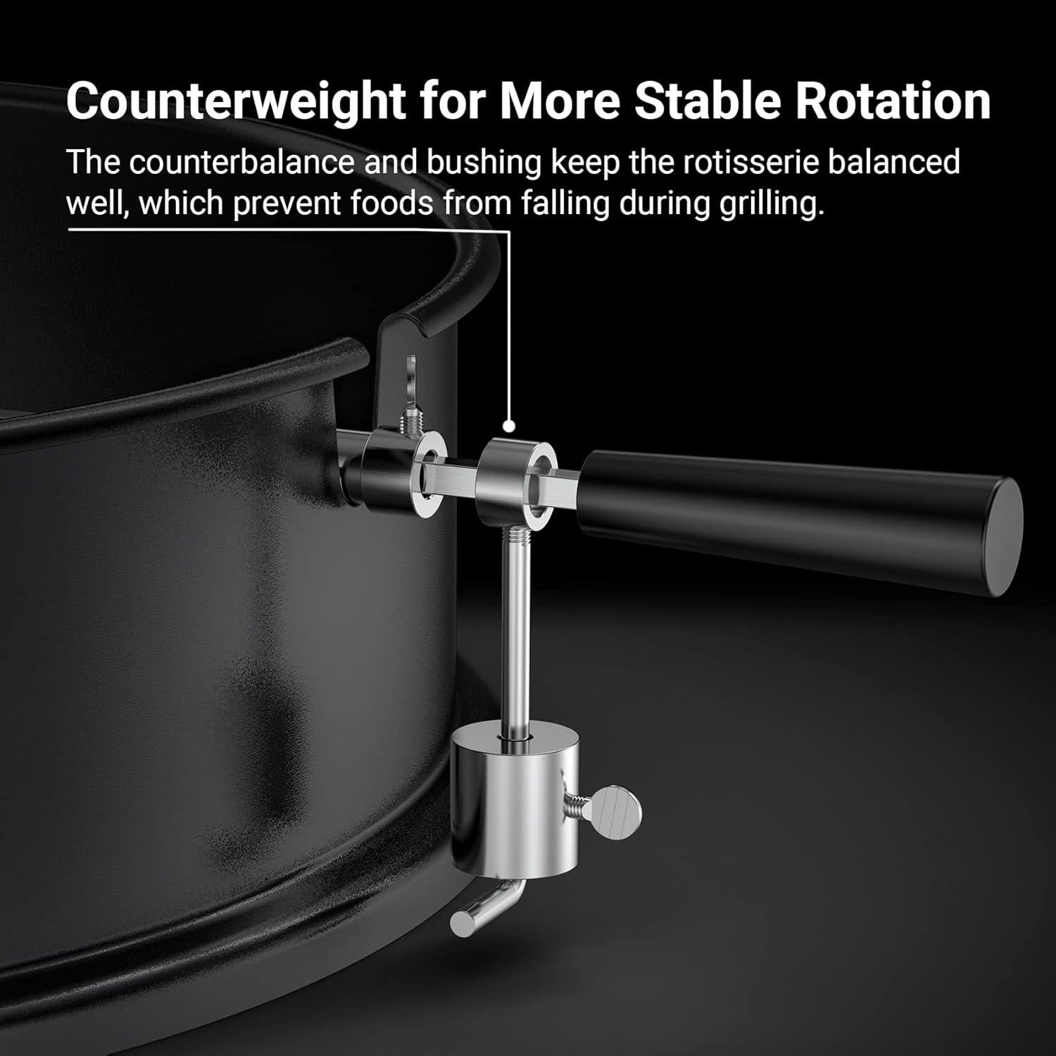 onlyfire Kit Rotisserie para Parrilla Weber 22.5" Carbón