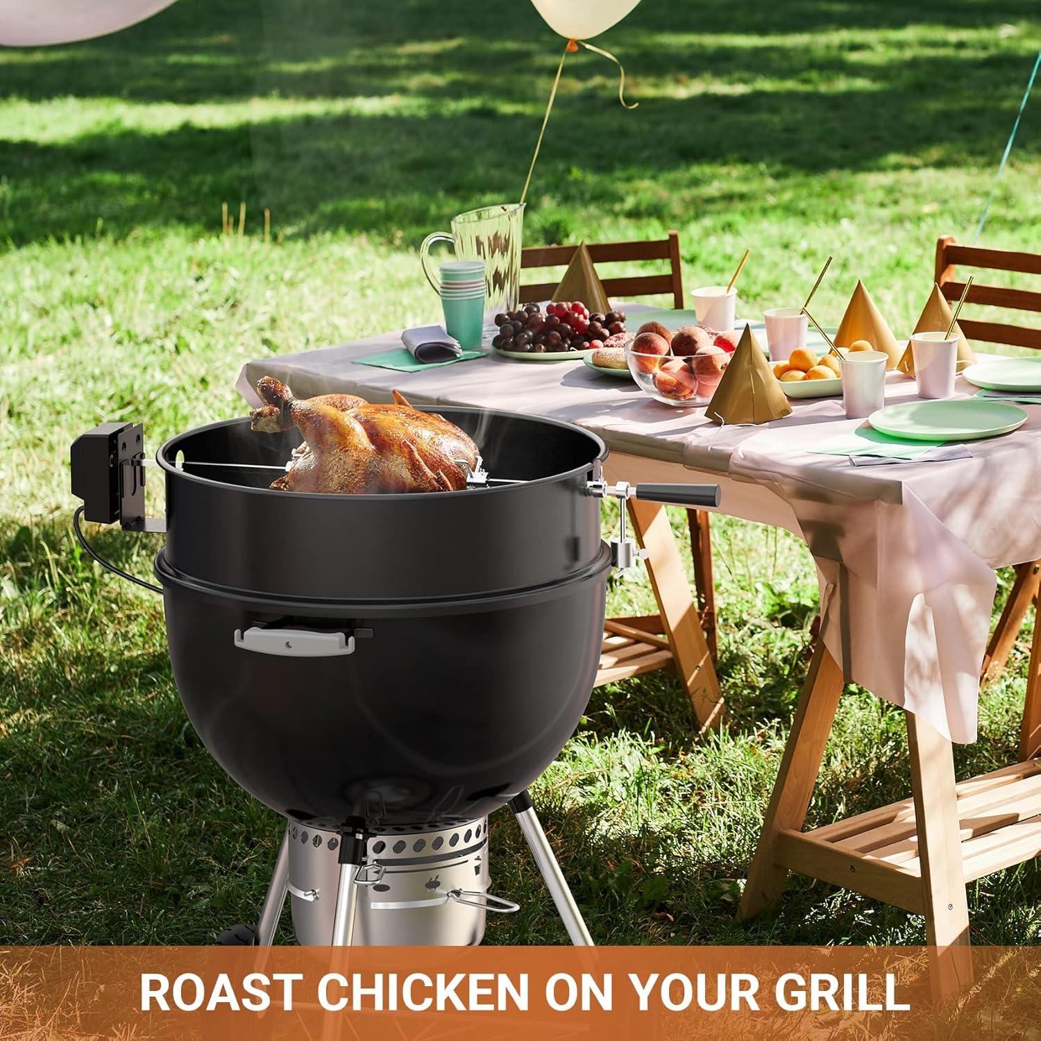 onlyfire Kit Rotisserie para Parrilla Weber 22.5" Carbón