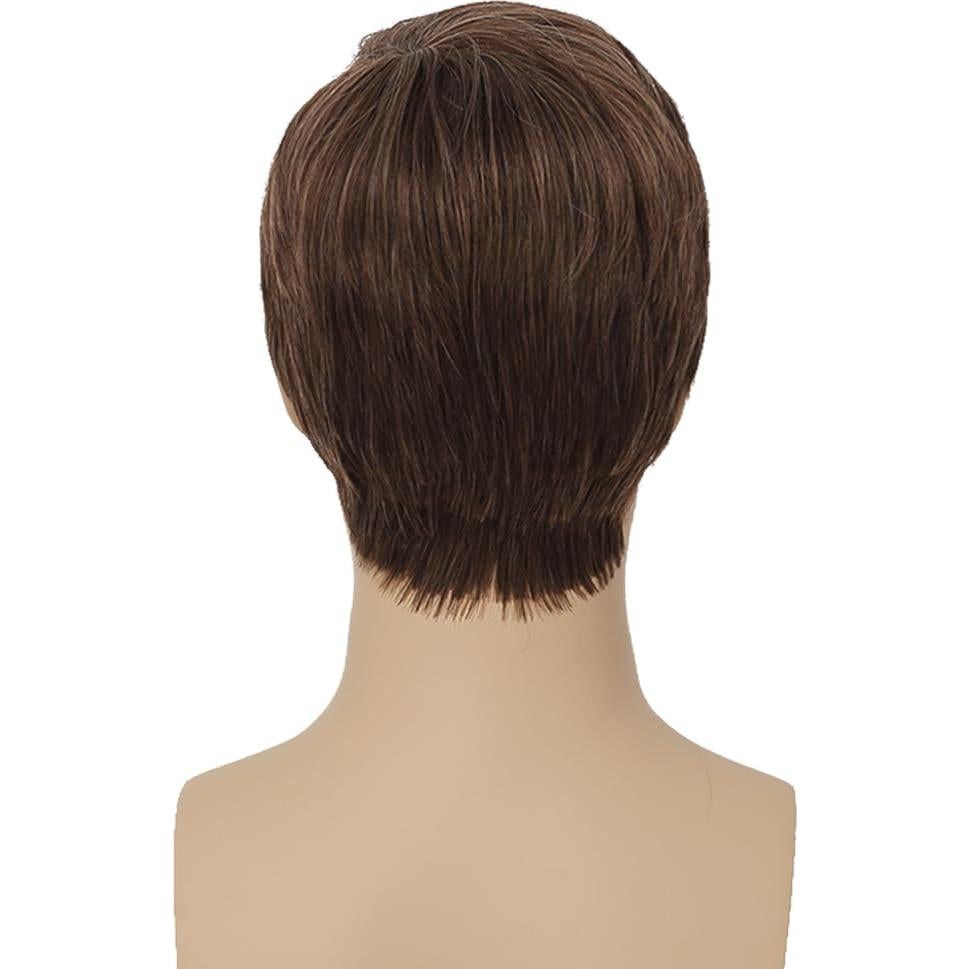 Peluca Corta Marrón para Hombre Dai Cloud Fluffy Diaria