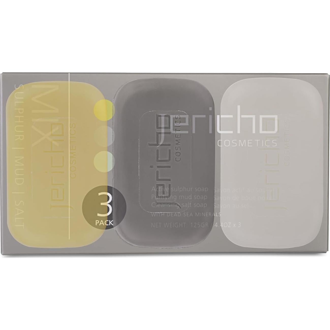 Paquete de 3 Jabones Jericho del Mar Muerto - 125g Total