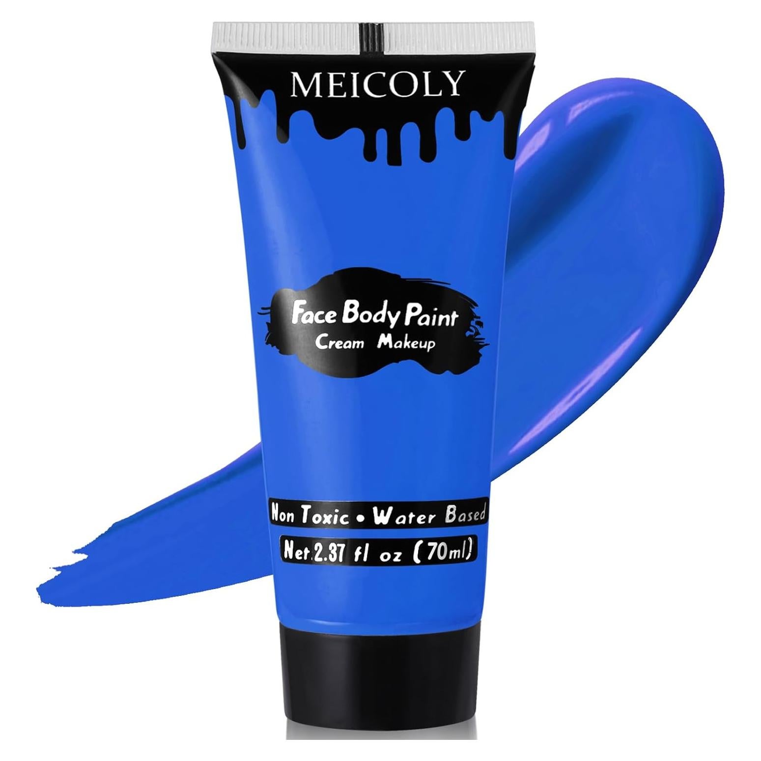 Pintura Facial Azul MEICOLY 67g a Base de Agua para Cosplay