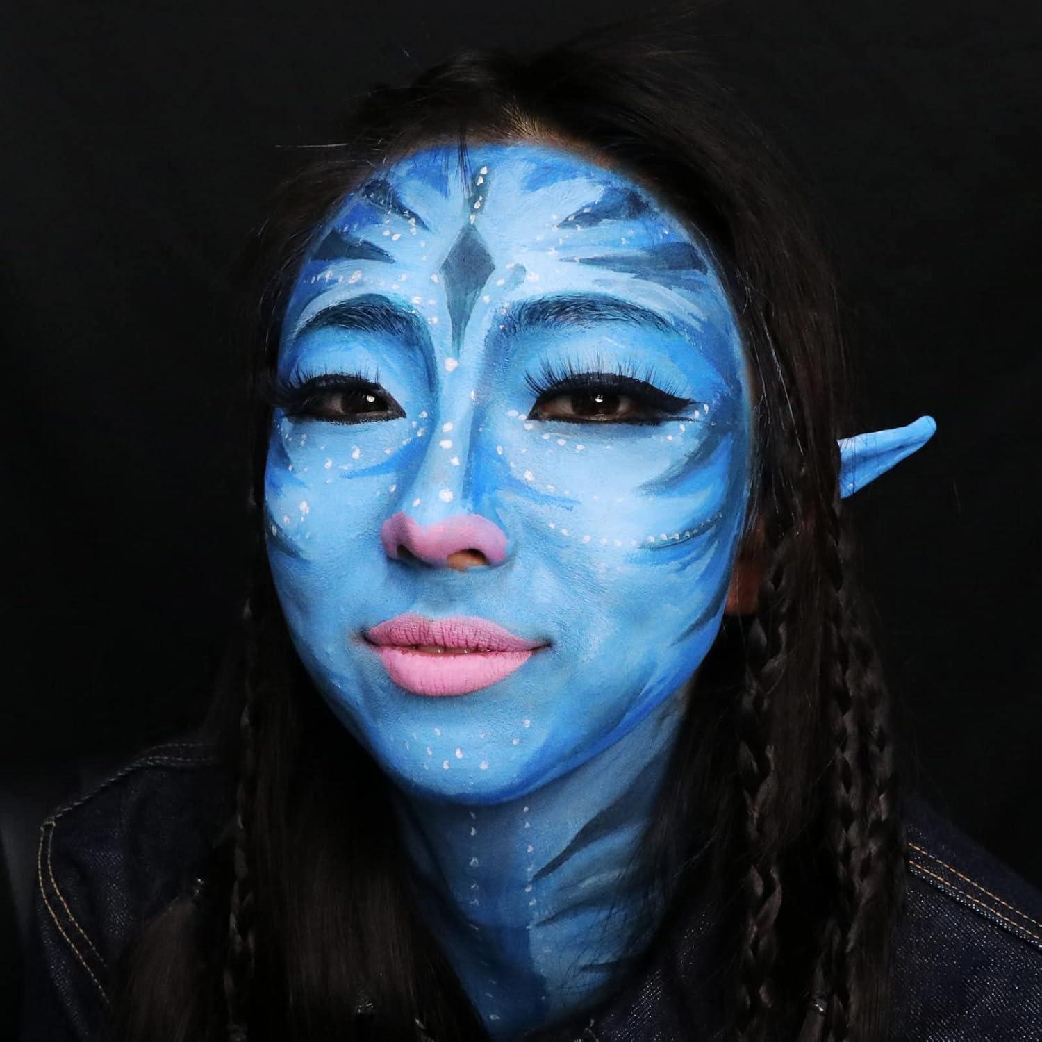 Pintura Facial Azul MEICOLY 67g a Base de Agua para Cosplay