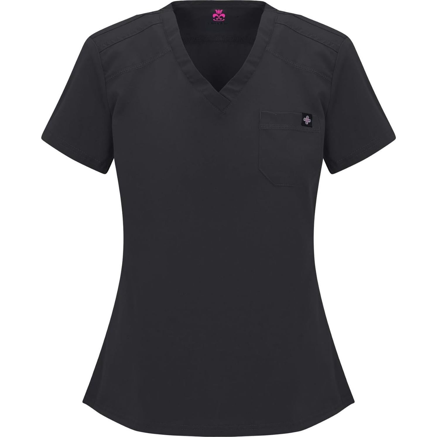 Conjunto de Scrubs para Mujeres Uniformes Naturales Tuck-In