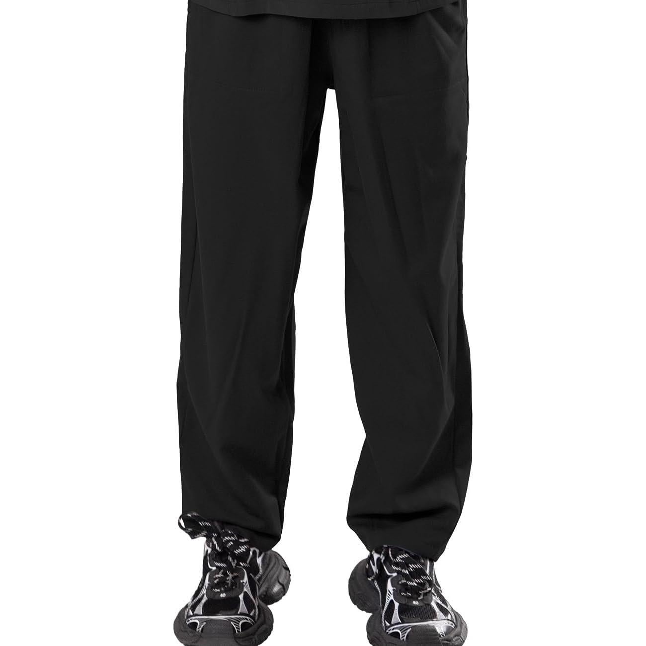 Pantalones de Scrubs para Mujeres Reinwaete, Negro, 5 Bolsillos