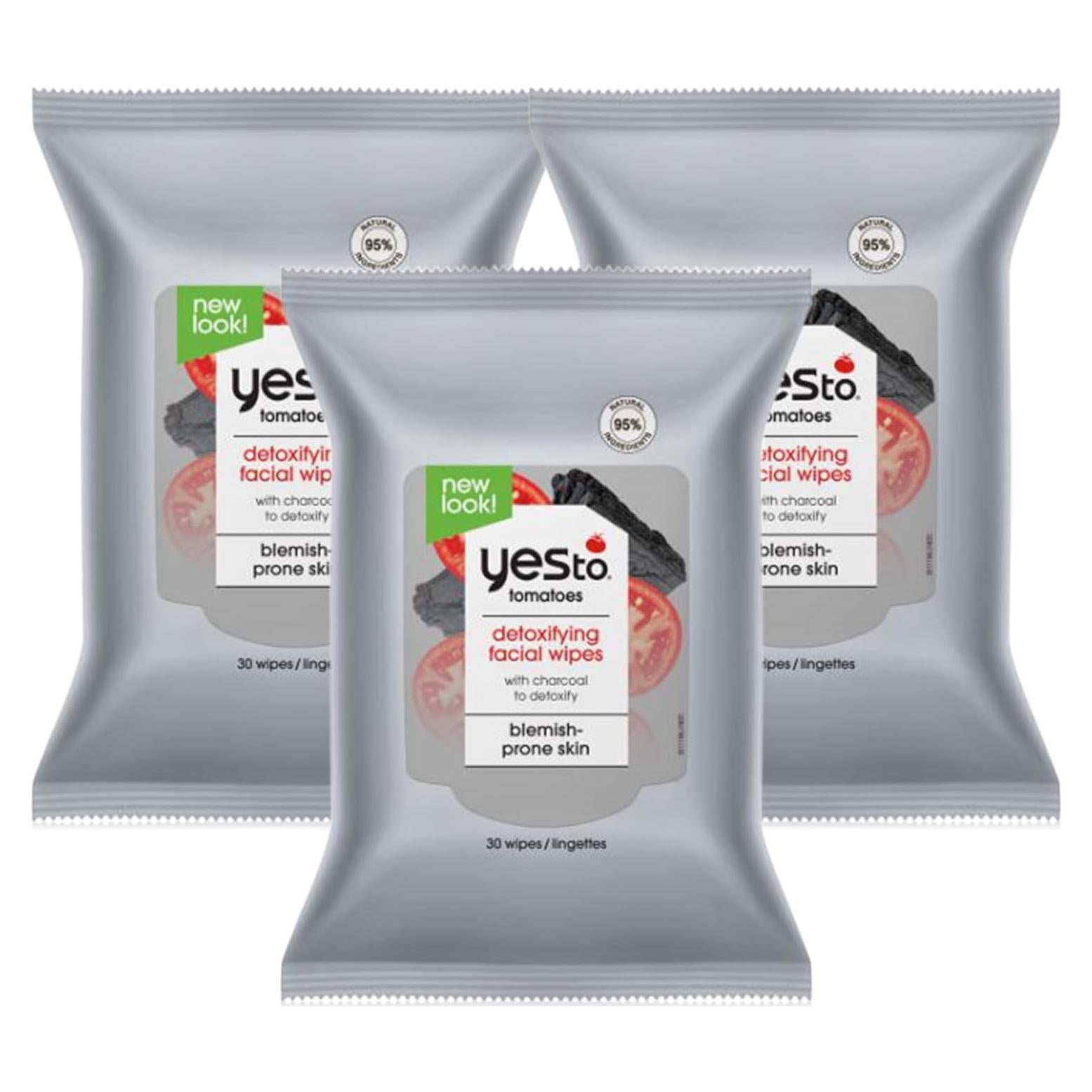 Toallitas Faciales Desintoxicantes Sí a Carbón - 3 Paquetes