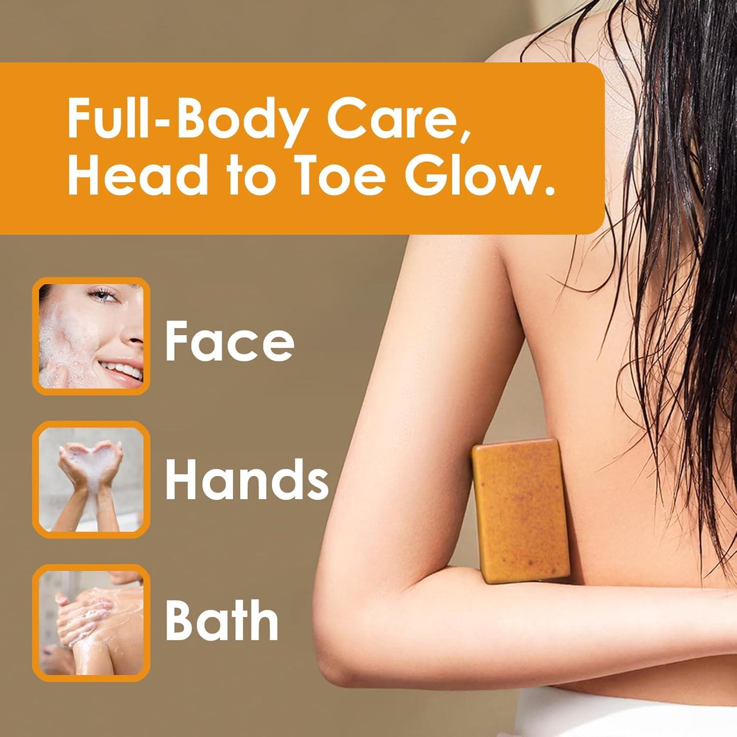 Juego de Cuidado Facial QVKZL con Jabón y Exfoliantes 3PC