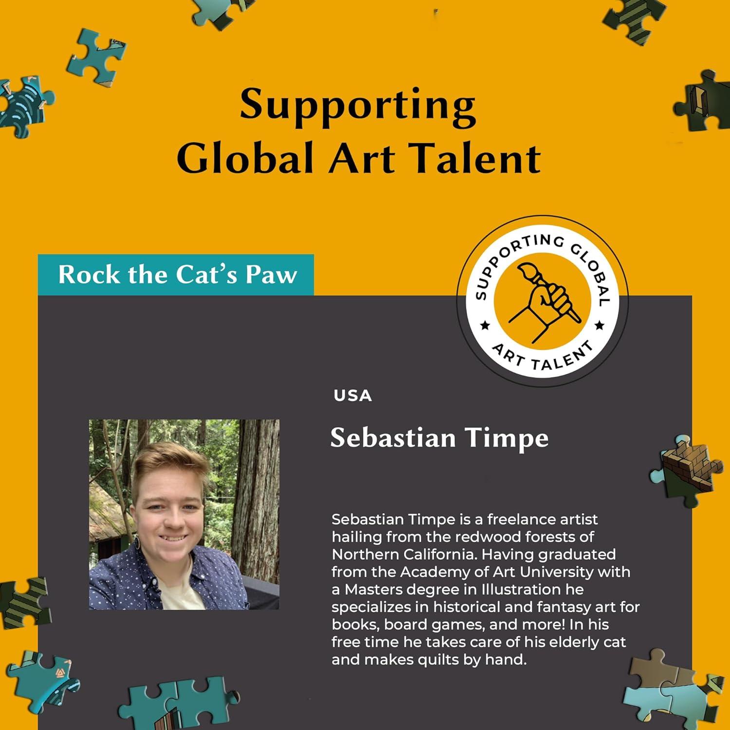 Rompecabezas Time Warp 1000 Piezas Sala de da Vinci 67x49 cm