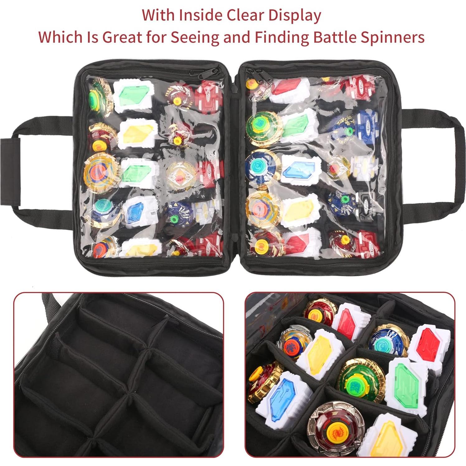 Estuche para Spinners de Batalla KISLANE 40 Ranuras Negro