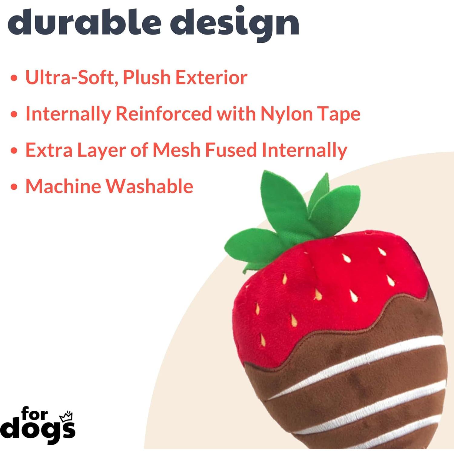 Juguete para Perros Huxley & Kent Pequeño Squeaker Chocolate Fresa