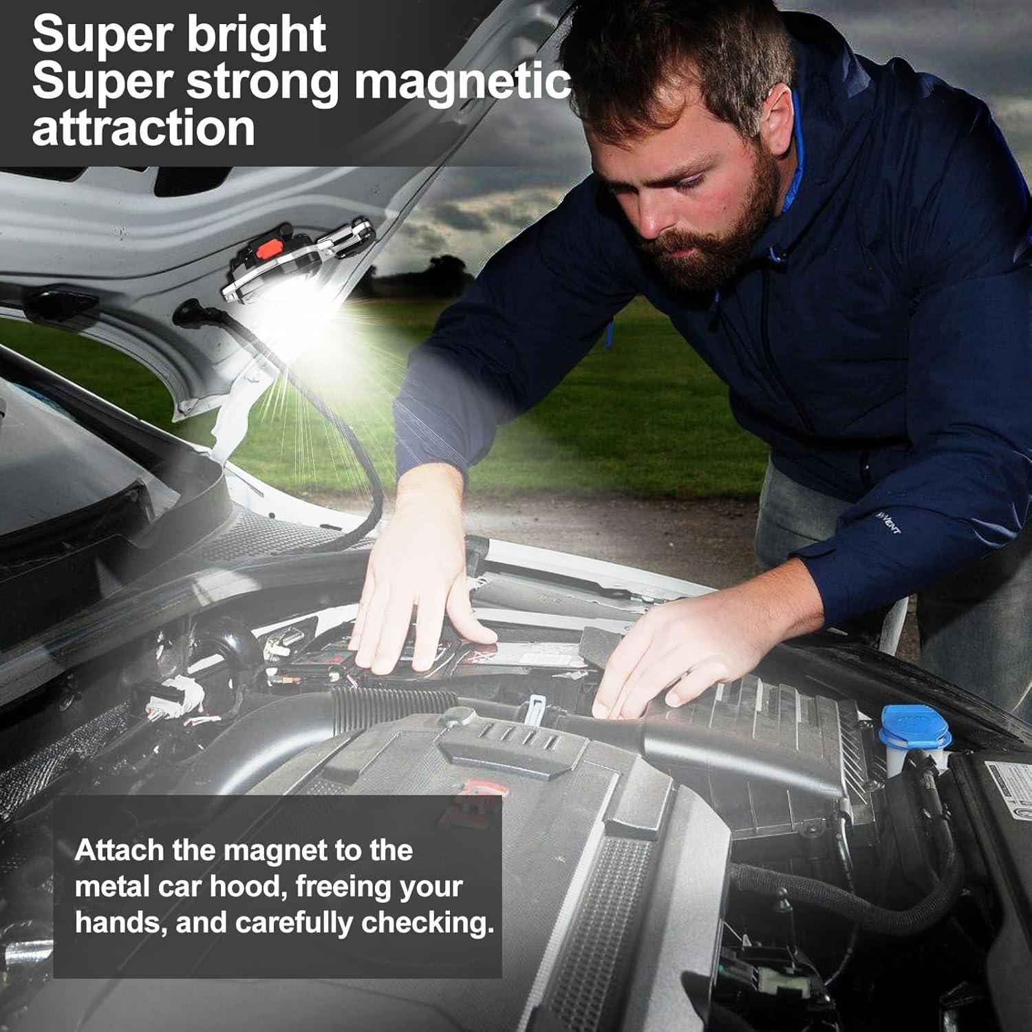 Linterna de Trabajo COB Recargable CHICES 1600 Lúmenes 2 Pcs