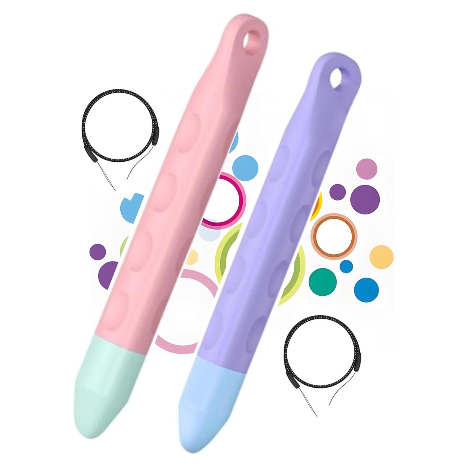 Estilógrafo para Niños SHIMAI Morado y Rosa con Cuerda