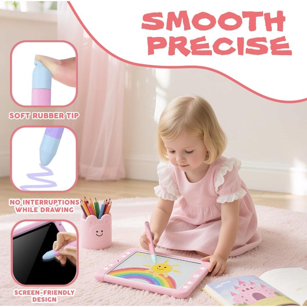 Estilógrafo para Niños SHIMAI Morado y Rosa con Cuerda