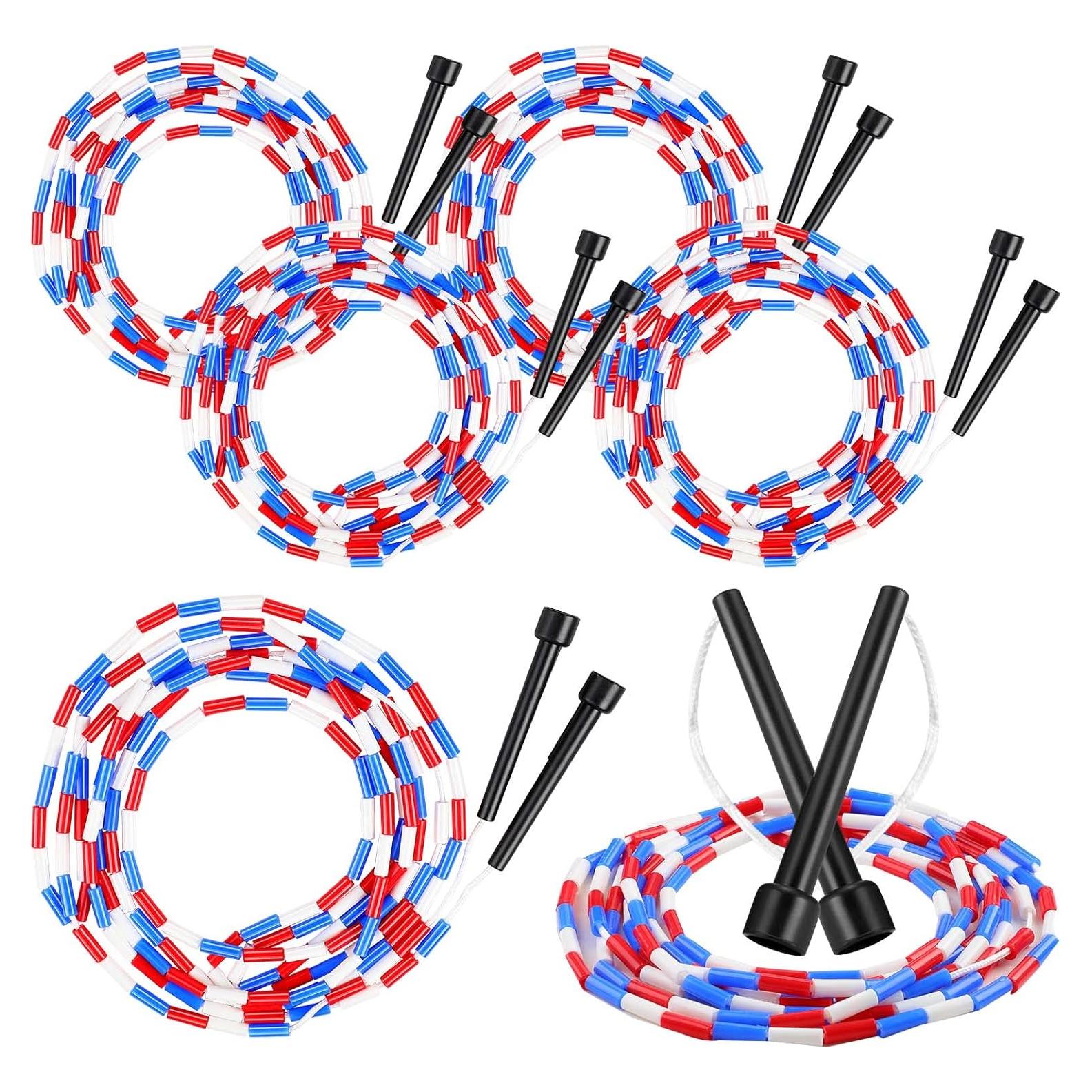 Cuerdas de Saltar Doble Dutch Zubebe 4.8m Coloridas para Niños y Adultos