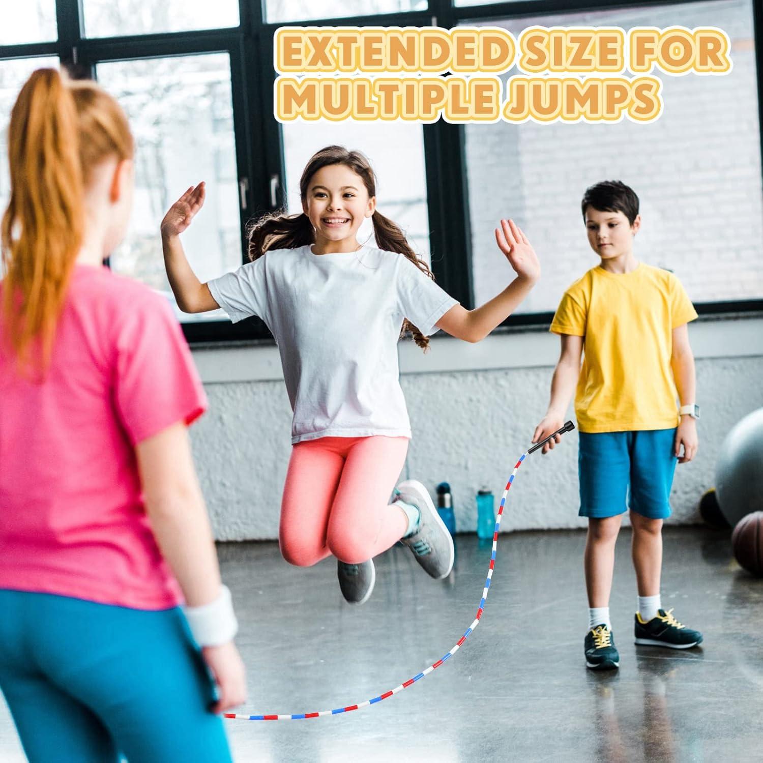 Cuerdas de Saltar Doble Dutch Zubebe 4.8m Coloridas para Niños y Adultos