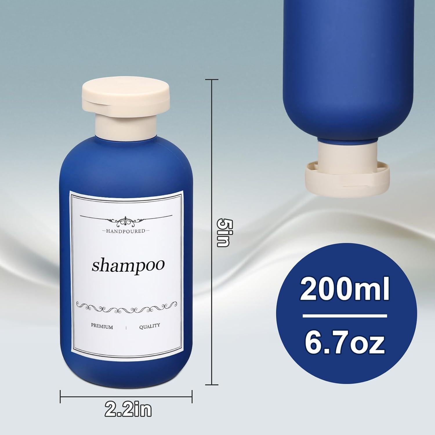 Botellas de Viaje Reutilizables ASEVAT 190ml a Prueba de Fugas