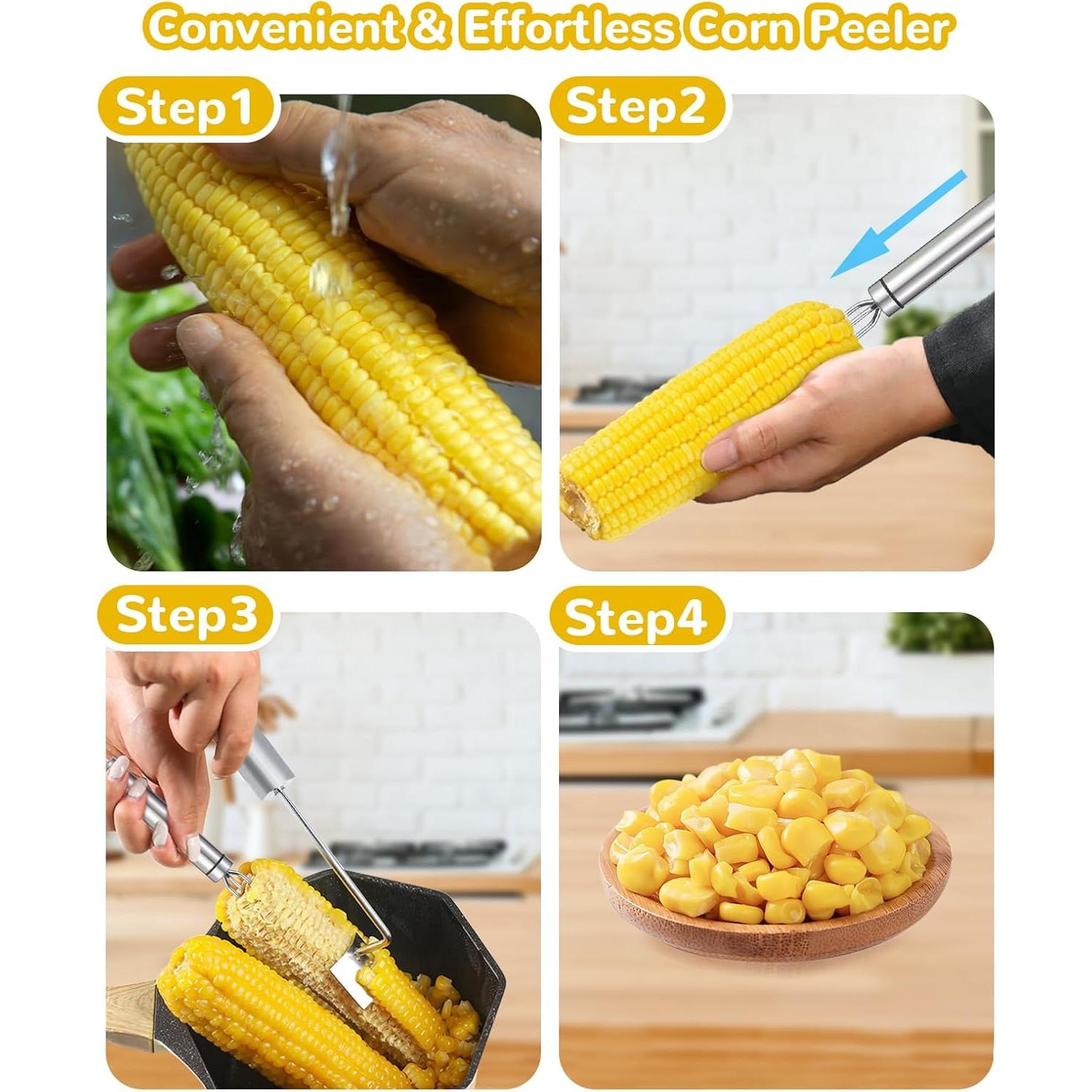 Desgranador de Mazorcas de Maíz VKHMGDFS Acero Inoxidable