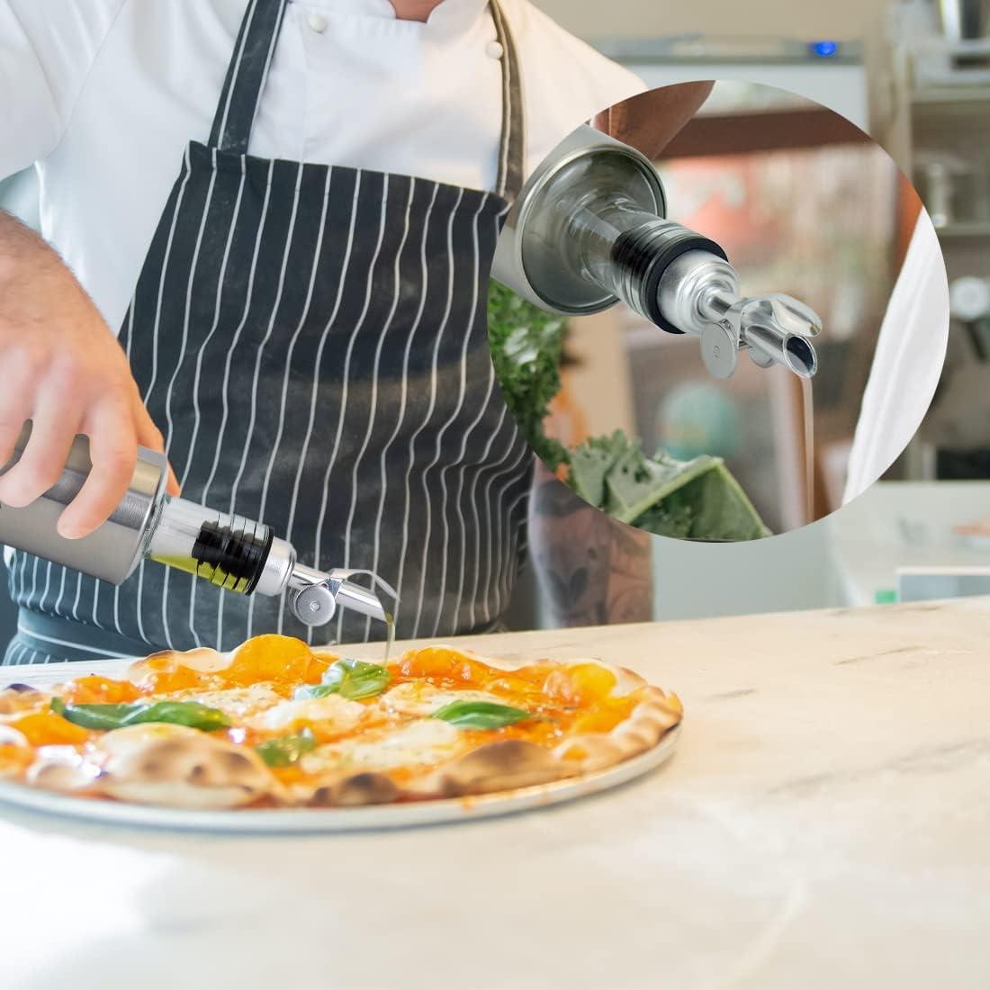 Vertedor automático de aceite MEETSWEET 2 piezas acero inoxidable