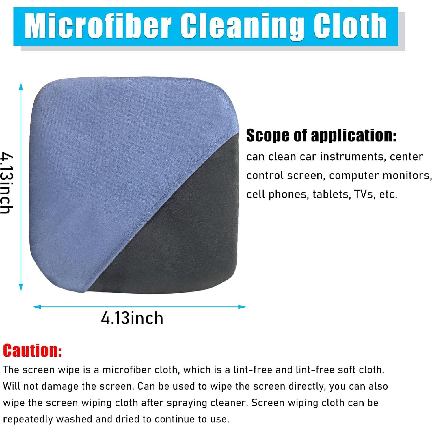 Limpiador de Pantallas de Coche Ohleats, Paño Microfibra 1Pcs