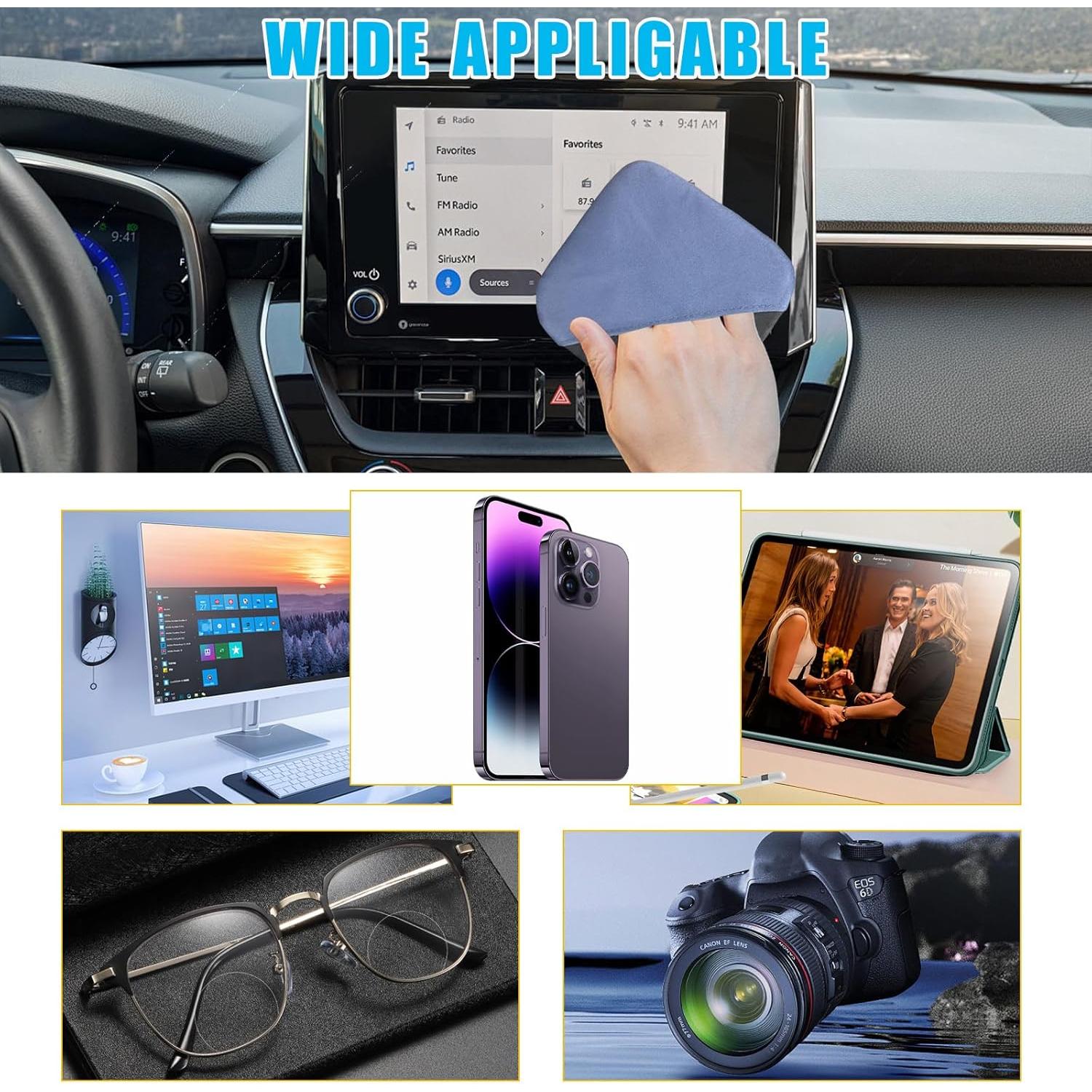 Limpiador de Pantallas de Coche Ohleats, Paño Microfibra 1Pcs