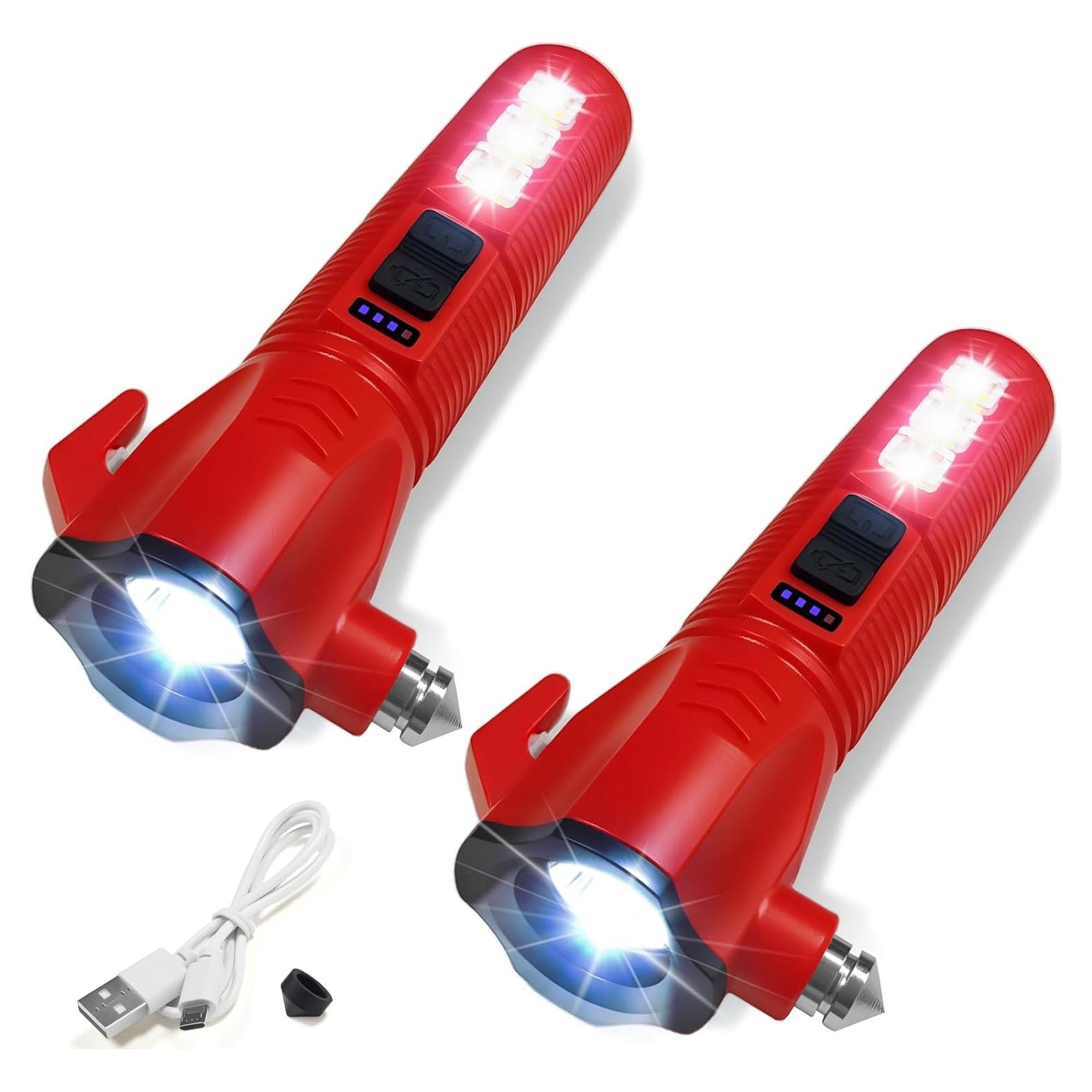 Linterna de Emergencia GEEBONFLUGENS 2000 Lúmenes USB 108g