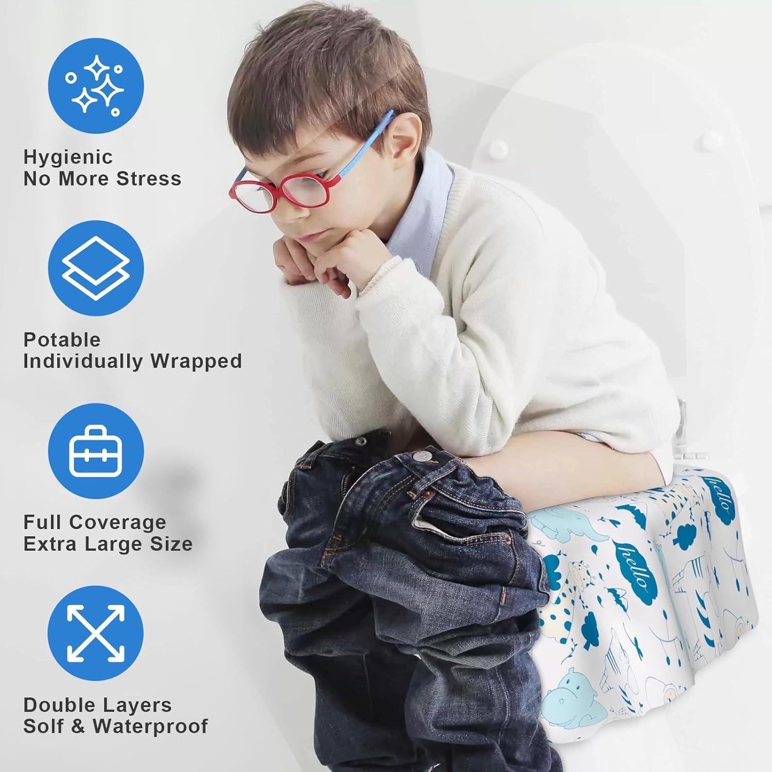 20 Cubiertas de Asiento de Inodoro Desechables Peyazoco - Extra Grandes