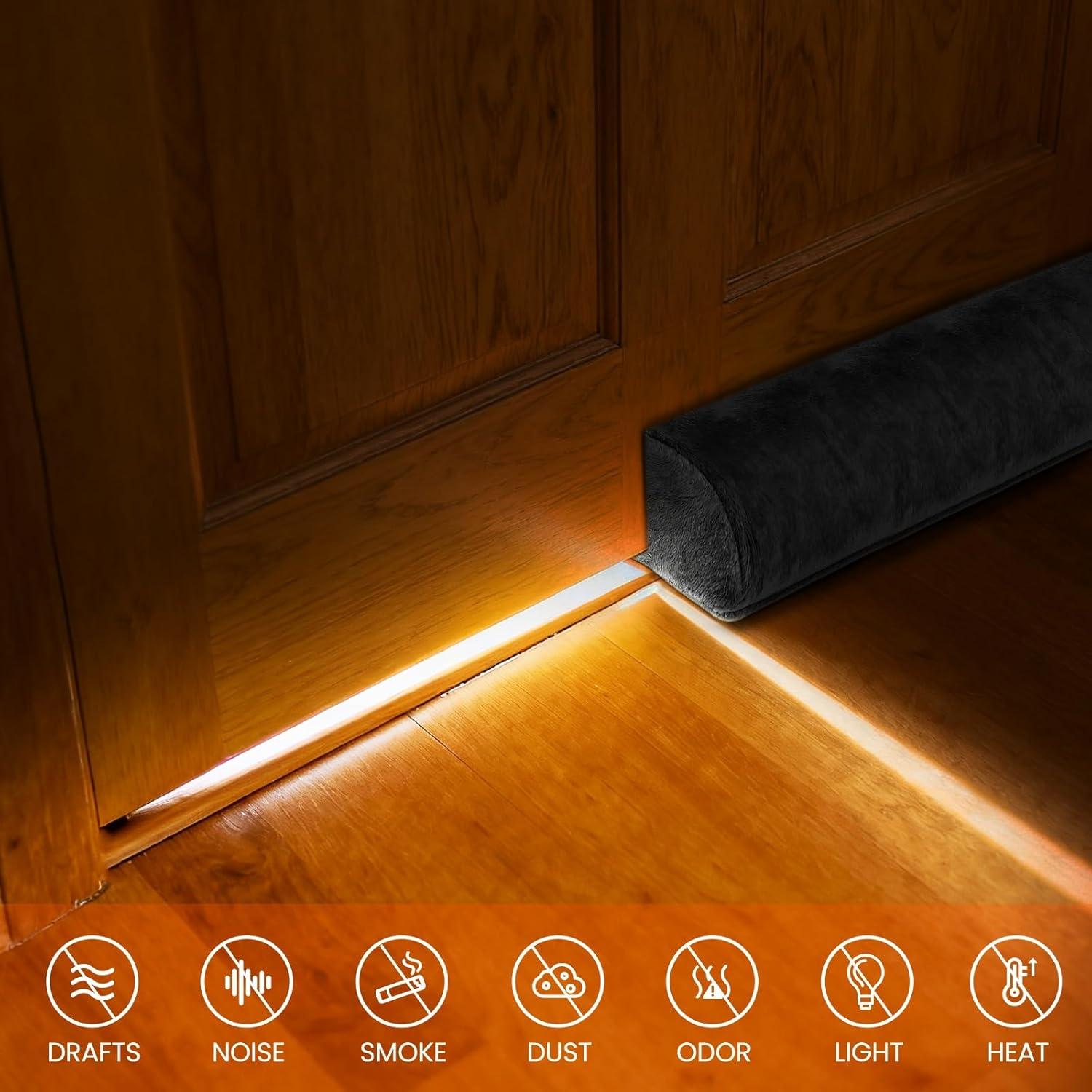 Bloqueador de Corrientes de Aire GDHOMM 76-91 cm Negro