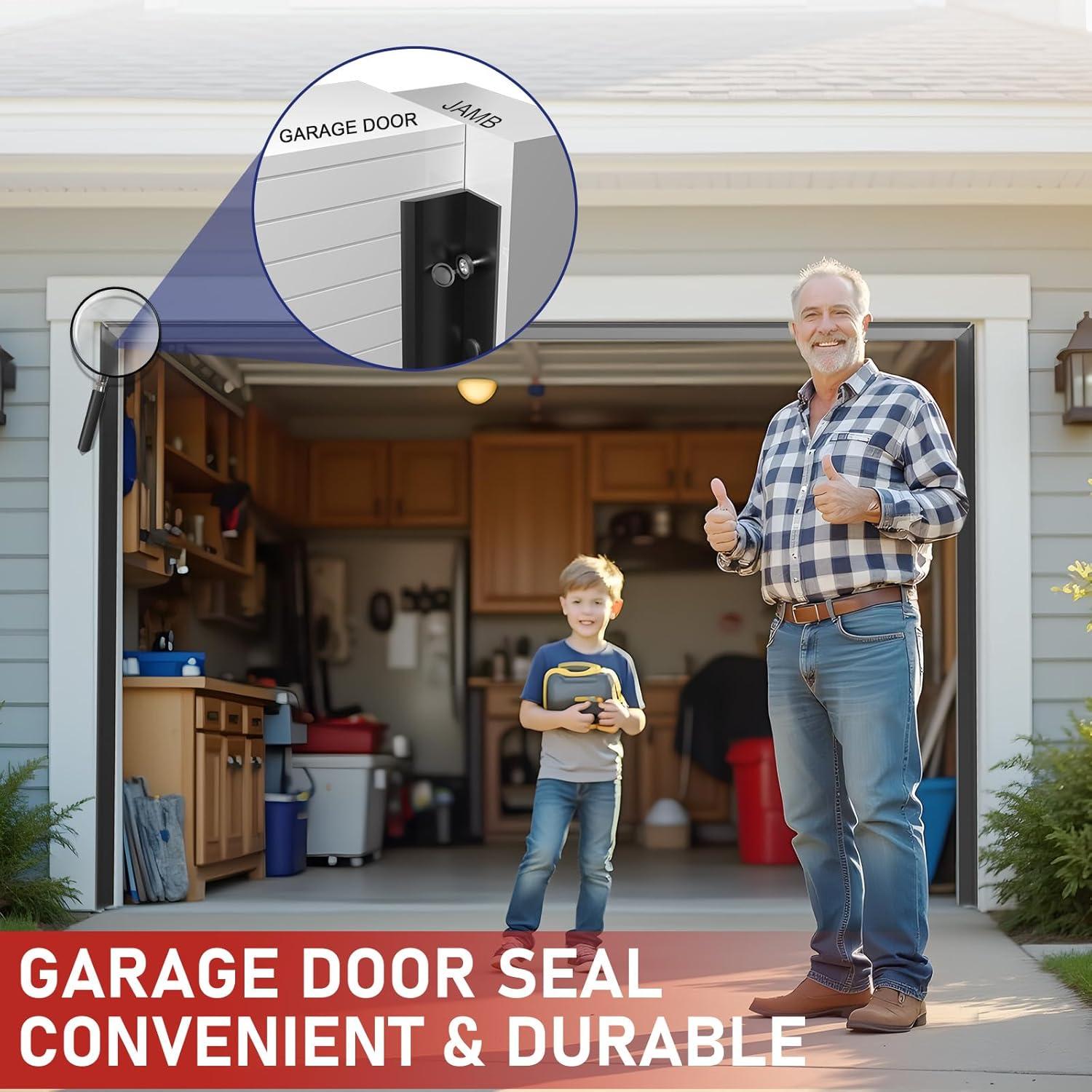 Sello de puerta de garaje alophoty 7.01m TPE resistente