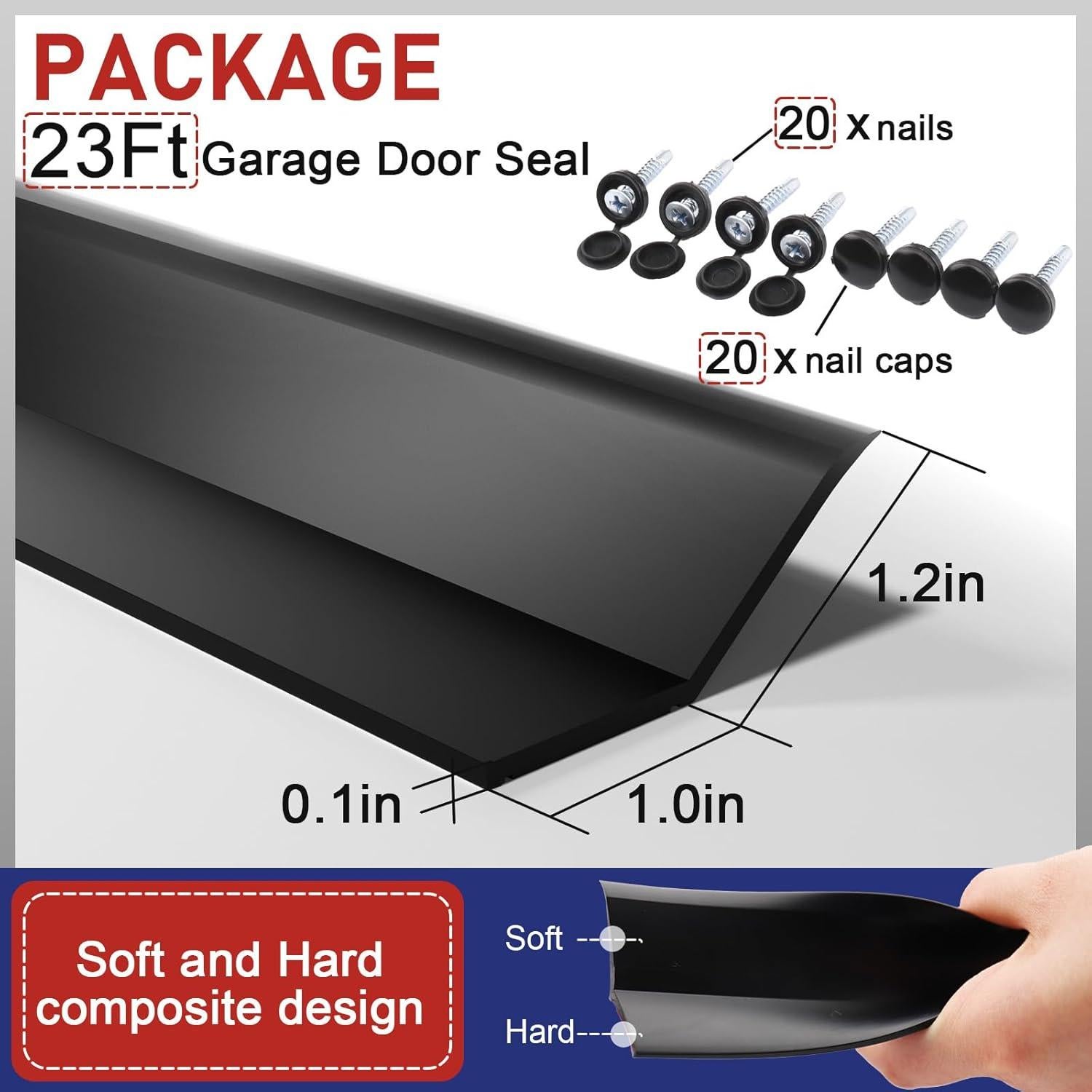Sello de puerta de garaje alophoty 7.01m TPE resistente
