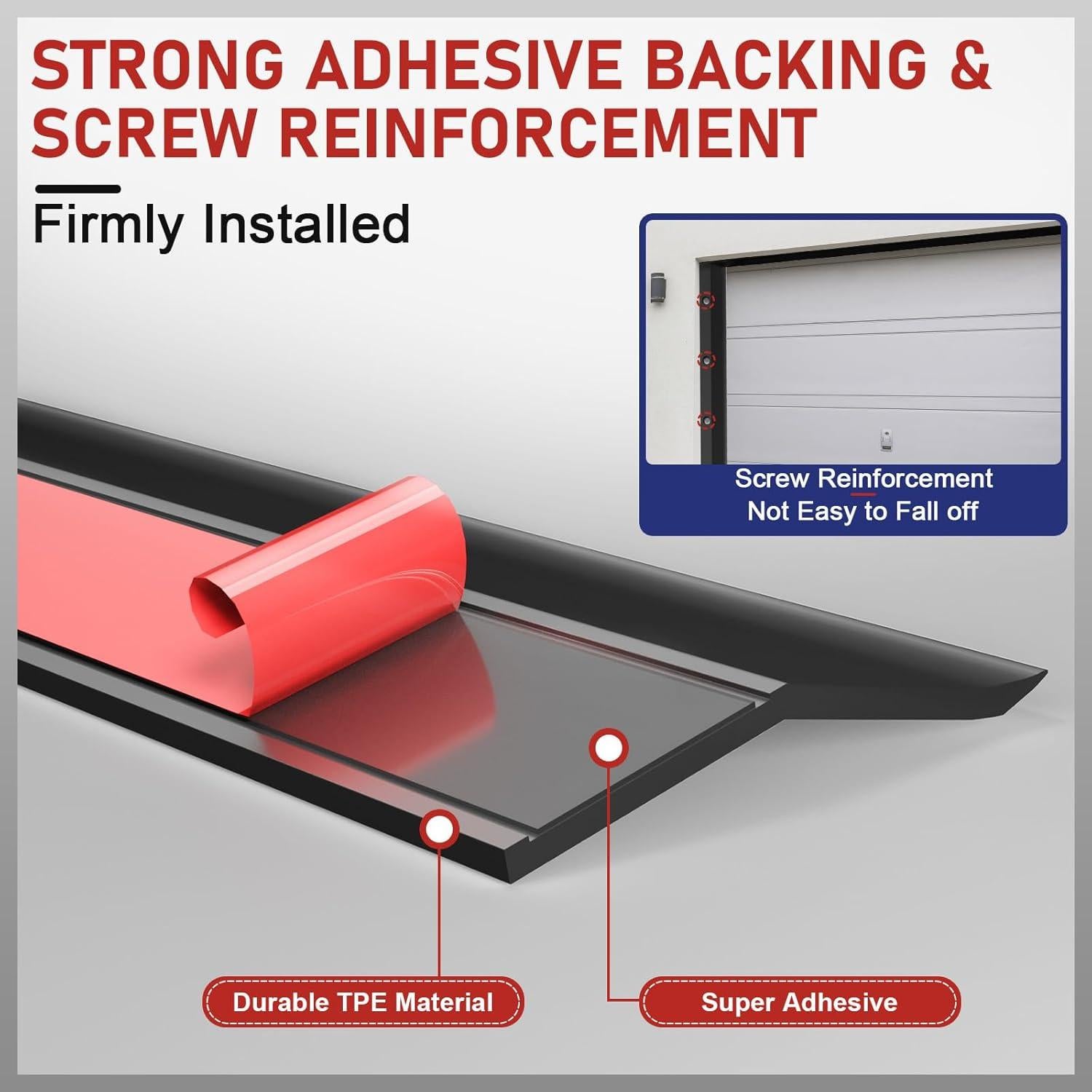 Sello de puerta de garaje alophoty 7.01m TPE resistente