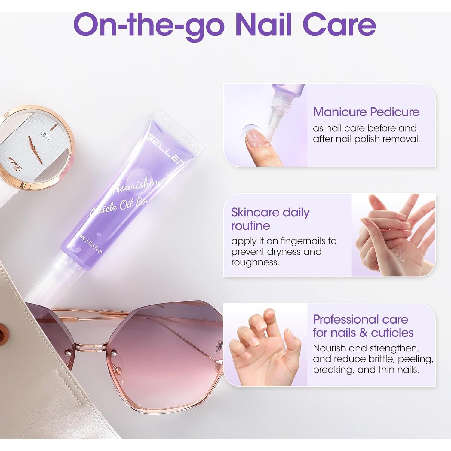 Bolígrafo Aceite Cutículas Gellen 15ml Lavanda Nutritivo