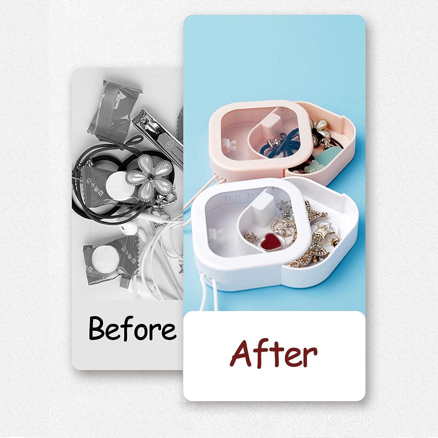 Organizador de Lazos para Cabello Nvhaly 2 Pcs Blanco