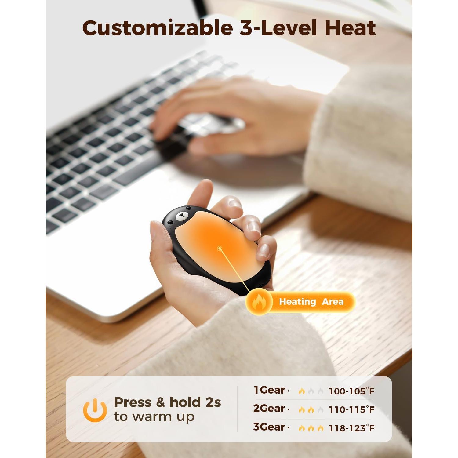 Calentadores de Manos Recargables SWEETFULL S37 - Paquete de 2