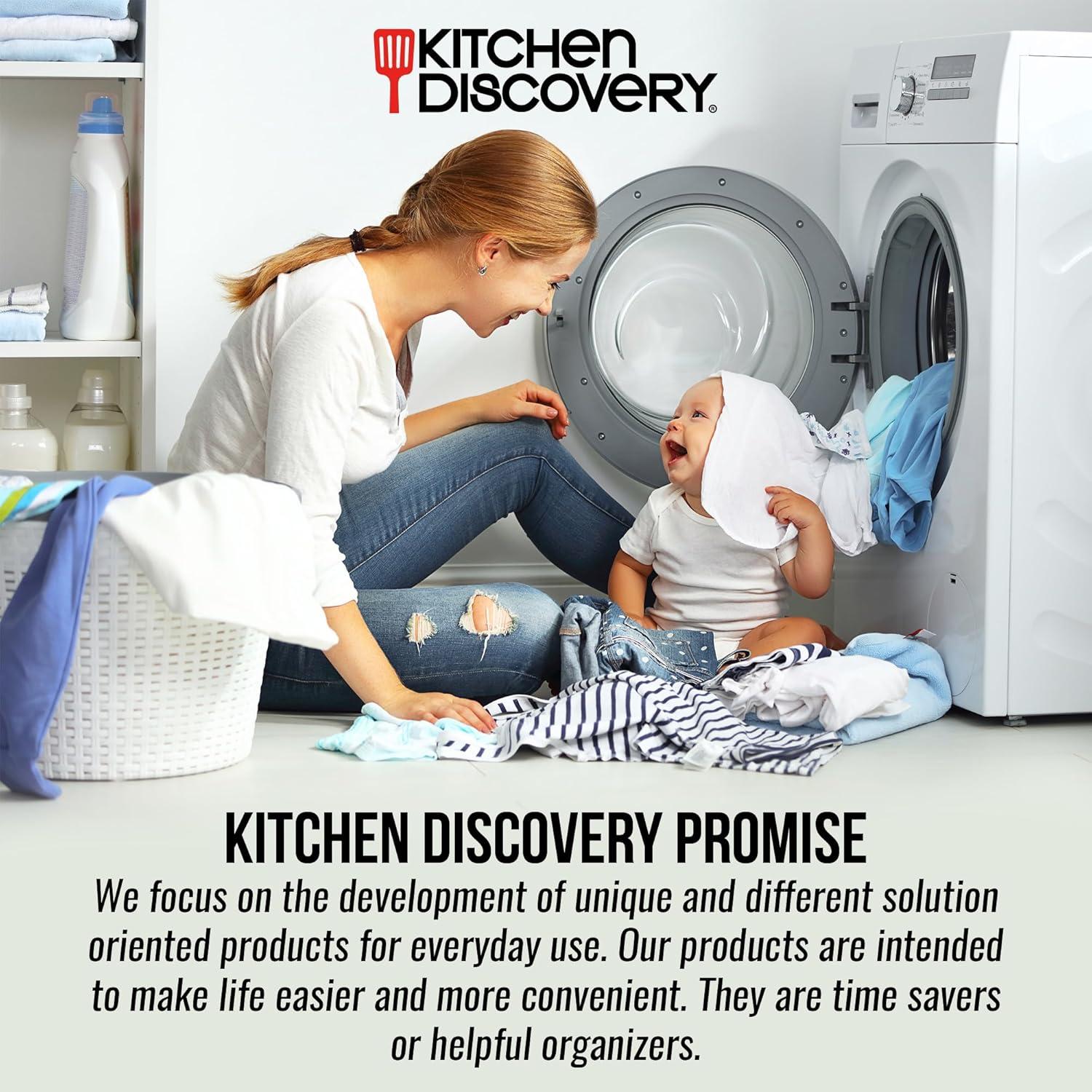 Juego de 3 Bolsas de Lavandería de Malla Kitchen Discovery Rosa