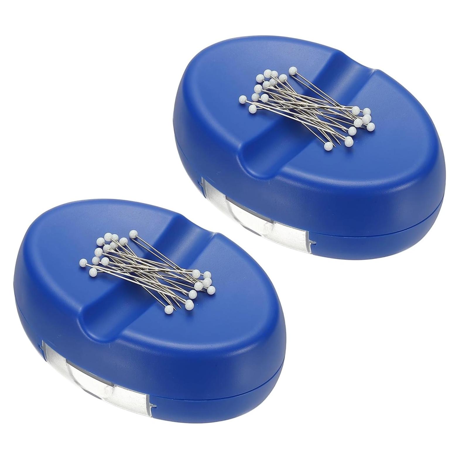 Soporte Magnético para Alfileres PATIKIL 2 Pcs Azul 10.4x7x3.6 cm