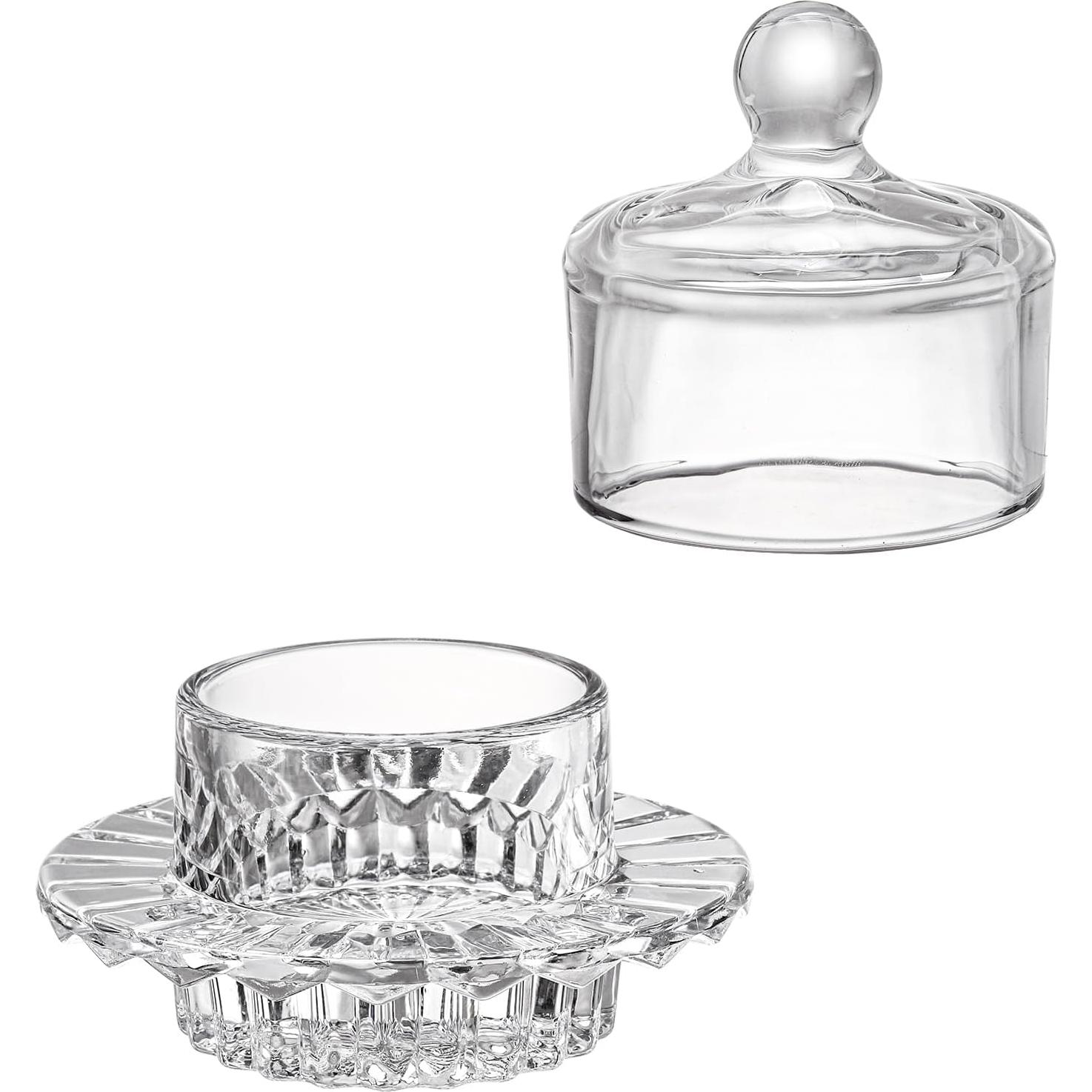 Plato de Mantequilla de Vidrio Frcctre 2 Piezas 10.16 cm