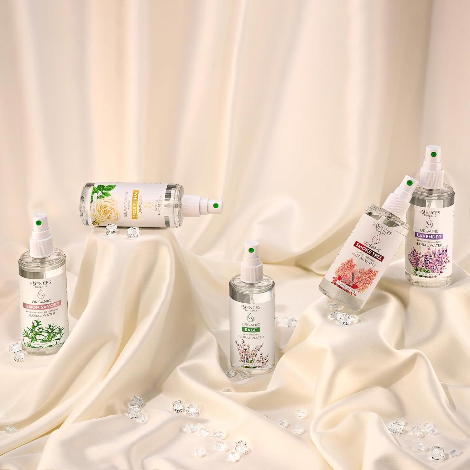 Agua Floral Orgánica Rosa Blanca 250ml Esencias Bulgaria