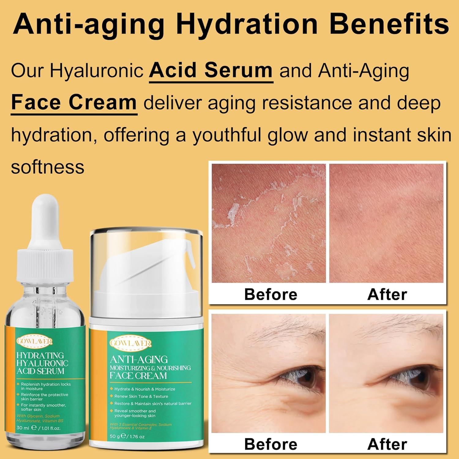 Kit Cuidado Facial GOWLAVER Antienvejecimiento 6 Piezas