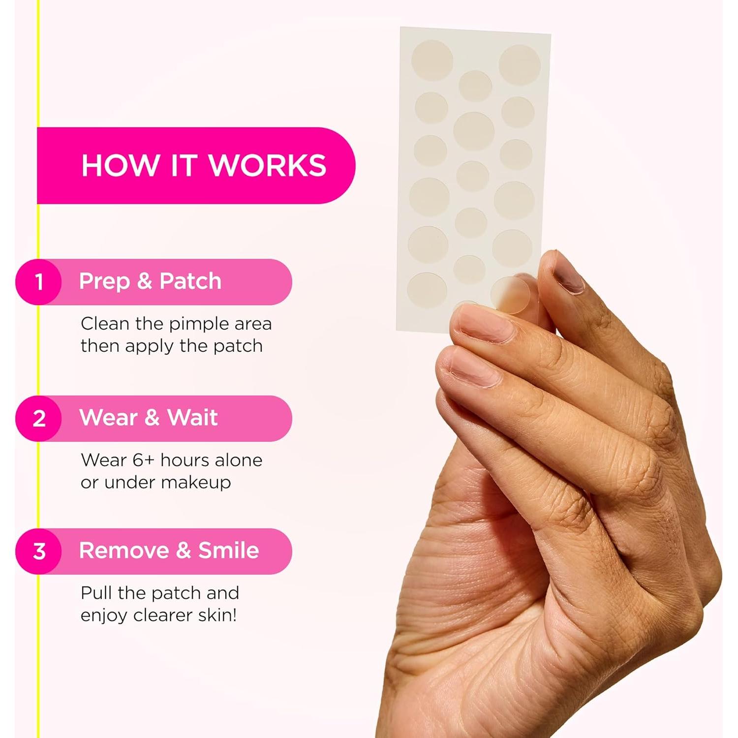 Parche Hidrocoloide ZitSticka Goo Getter 108 Unidades para Granos