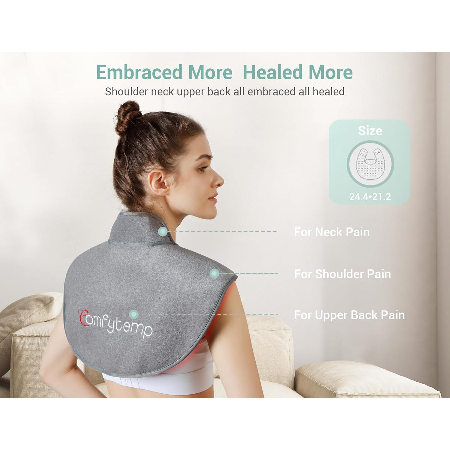 Almohadilla Terapia Luz Roja Comfytemp 162 LEDs 62x54cm