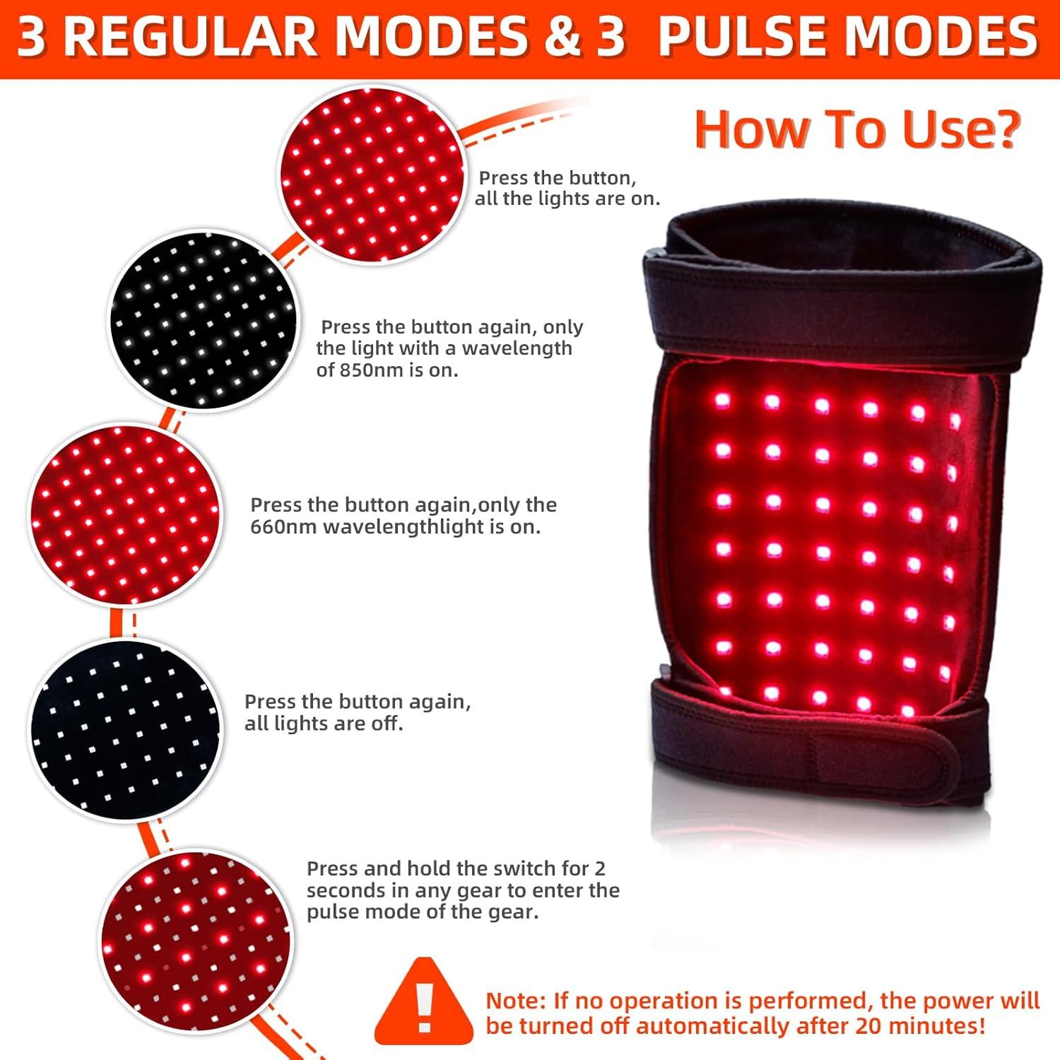 Almohadilla de Luz Roja UTK 162 LEDs para Alivio de Dolor